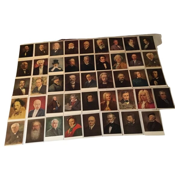 Famous Classical Music Composers 1700's to the 1800's Post Cards In The Original - Picture 1 of 5